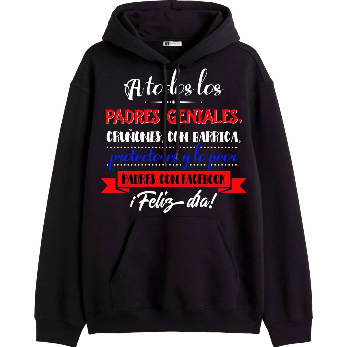 GENERICO - Polera Con Capucha Modelo Para Padres Geniales