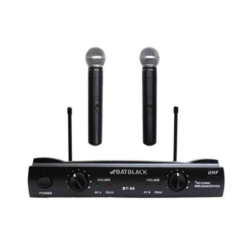 BATBLACK - Micrófono Inalámbrico UHF BT-58 BATBLACK