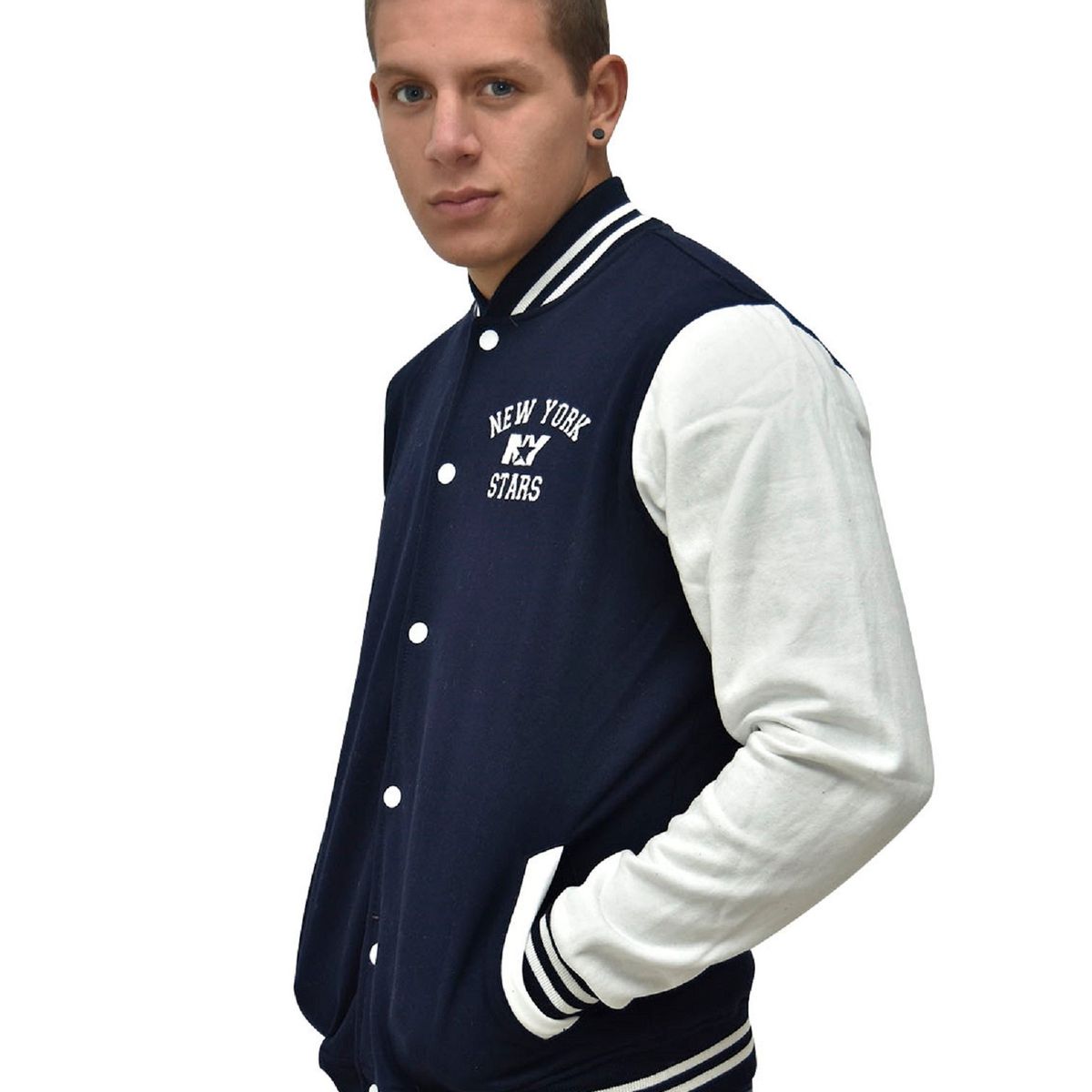 NEW YORK STARS - Casaca Baseball-New york Stars - Azul Marino