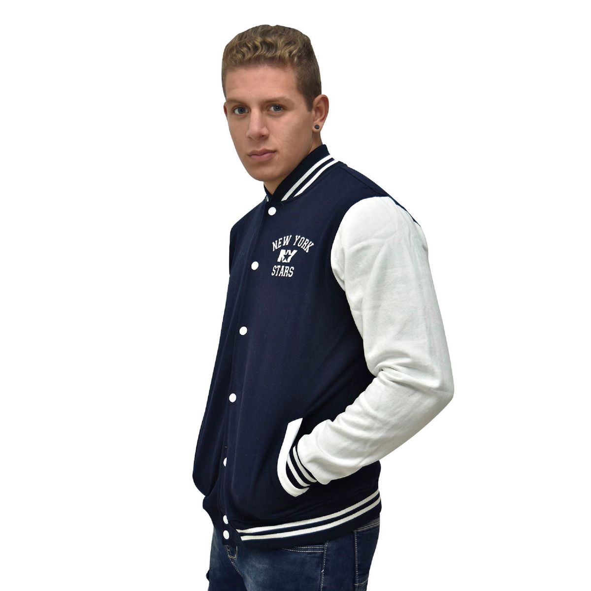 NEW YORK STARS - Casaca Baseball-New york Stars - Azul Marino