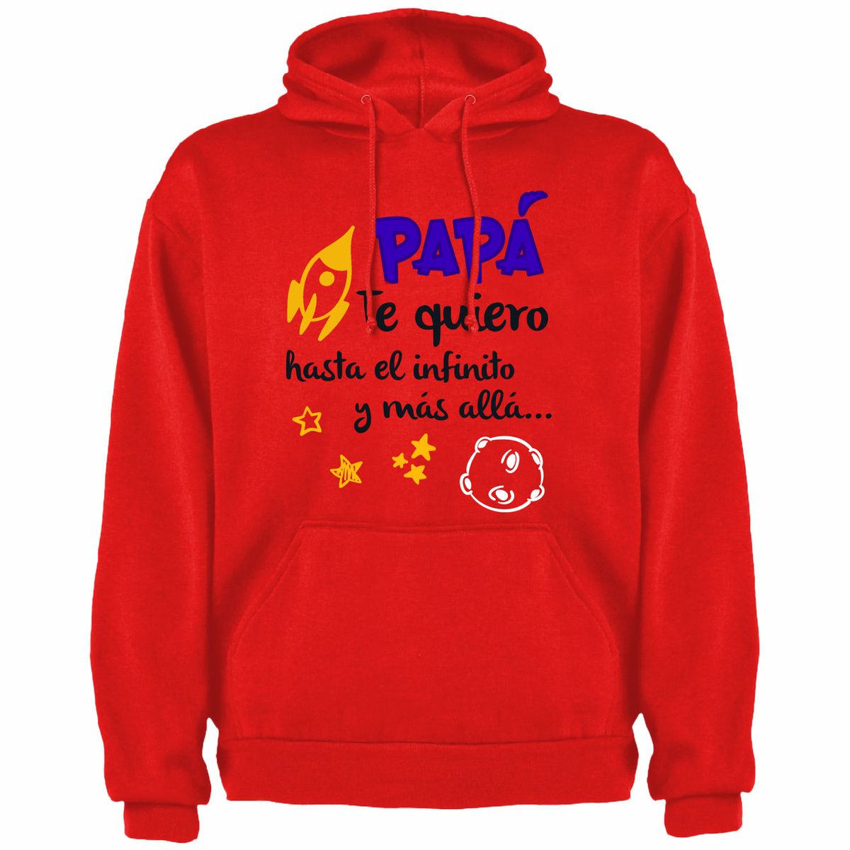 GENERICO - Polera Con Capucha Modelo Papa Te Quiero