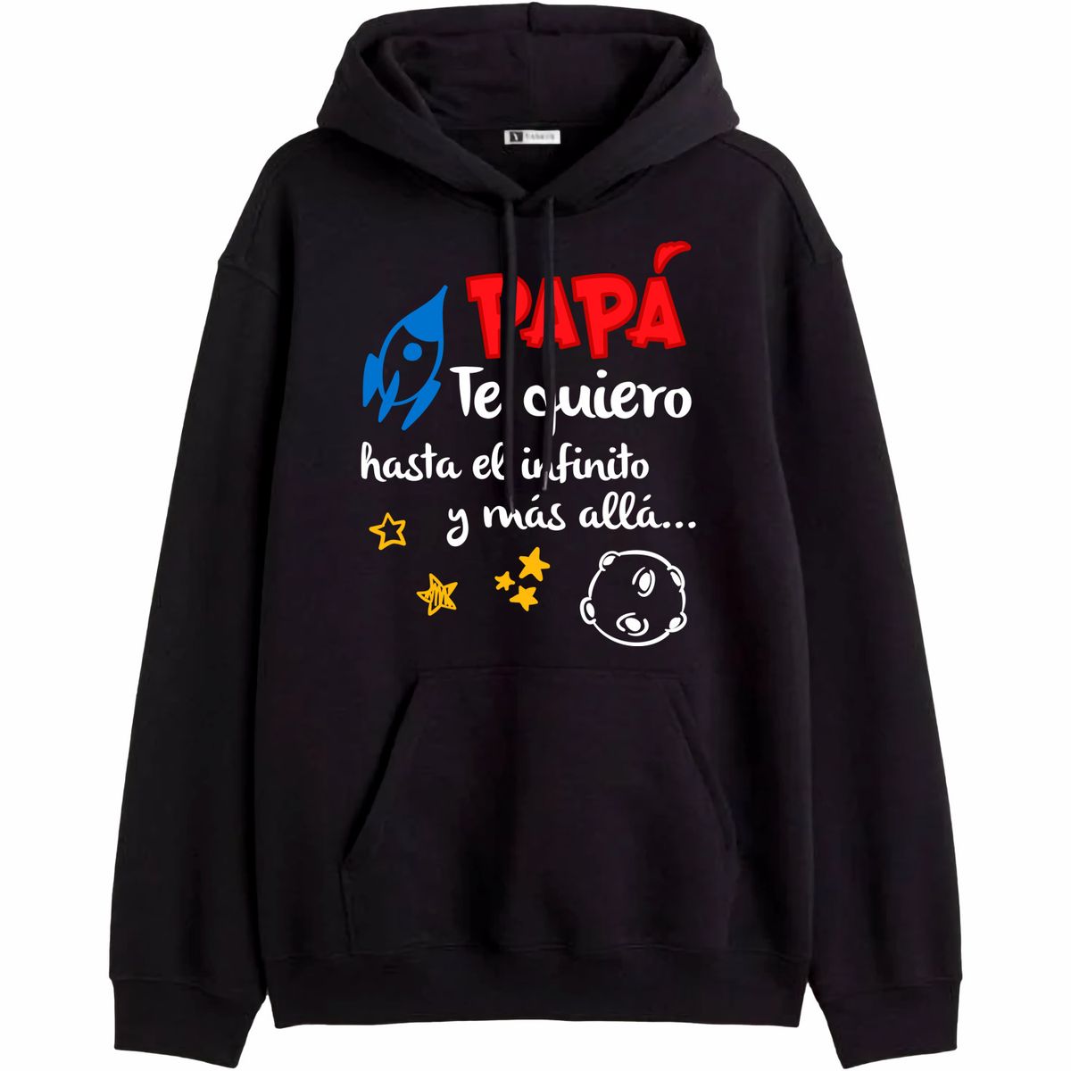 GENERICO - Polera Con Capucha Modelo Papa Te Quiero