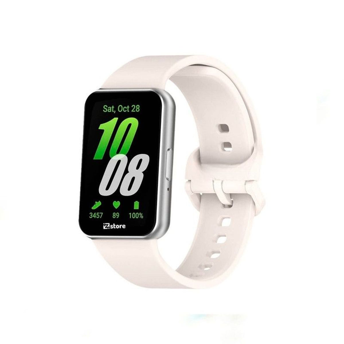 GENERICO - Correa de Silicona Para Samsung FIT 3 - Crema