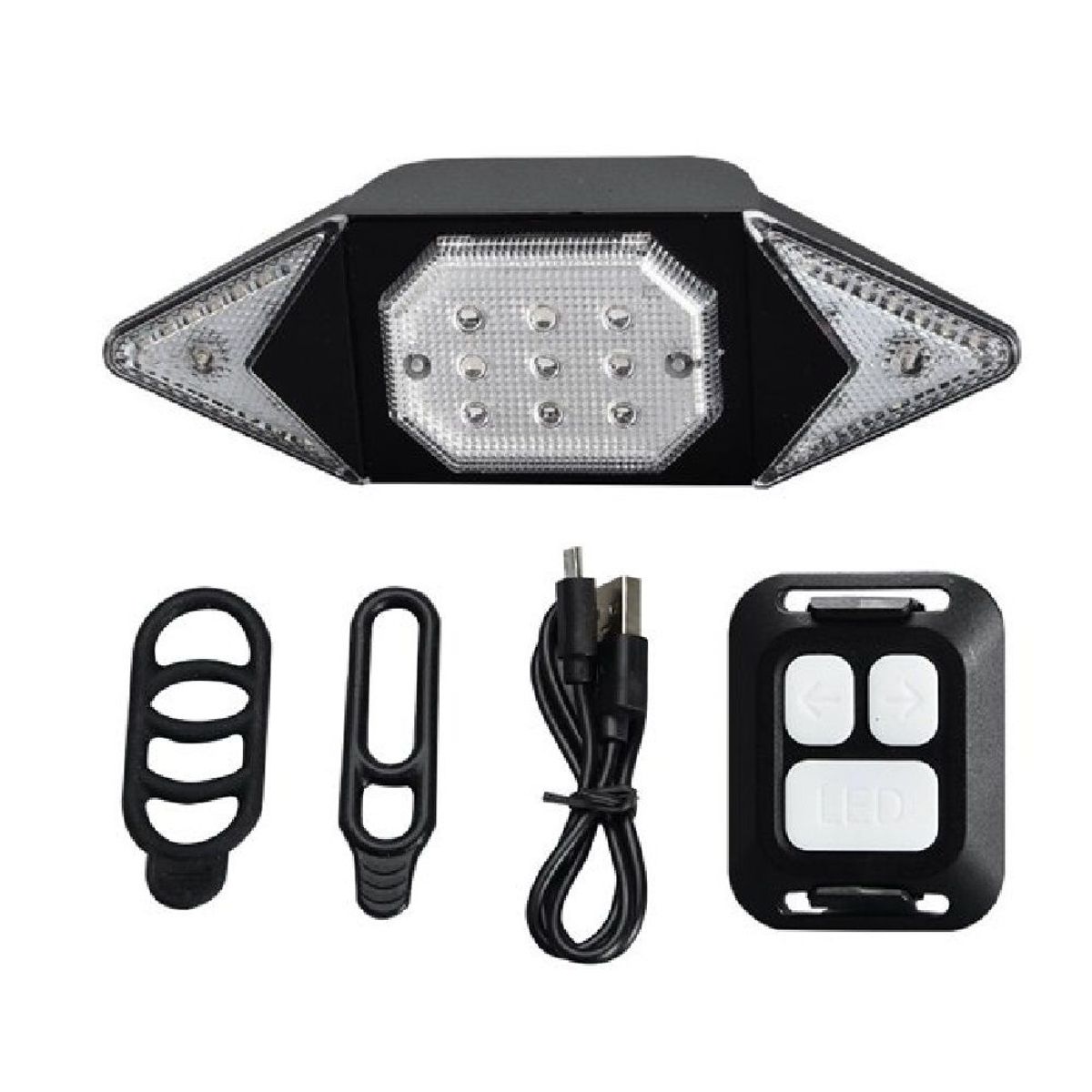 OTTOWARE - Luz Direccional con Control Inalámbrico para Bicicleta