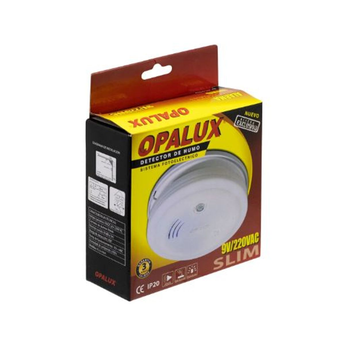 OPALUX - Detector de Humo LX-98220V OPALUX
