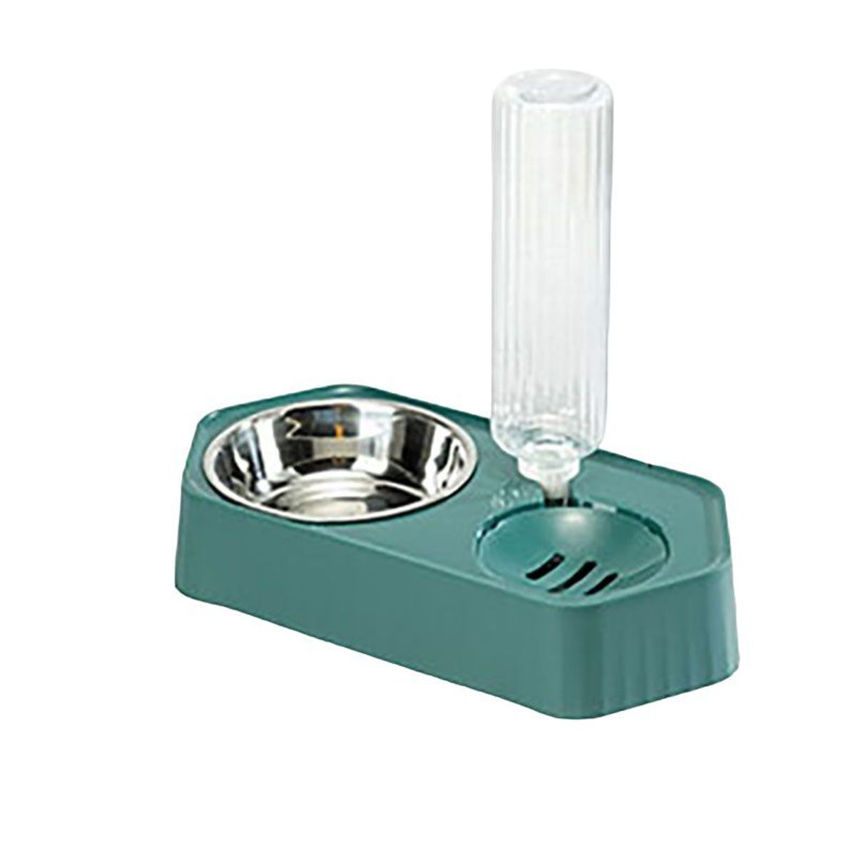 GENERICO - DISPENSADOR DE AGUA Y COMIDA PARA MASCOTAS  - NARANJA