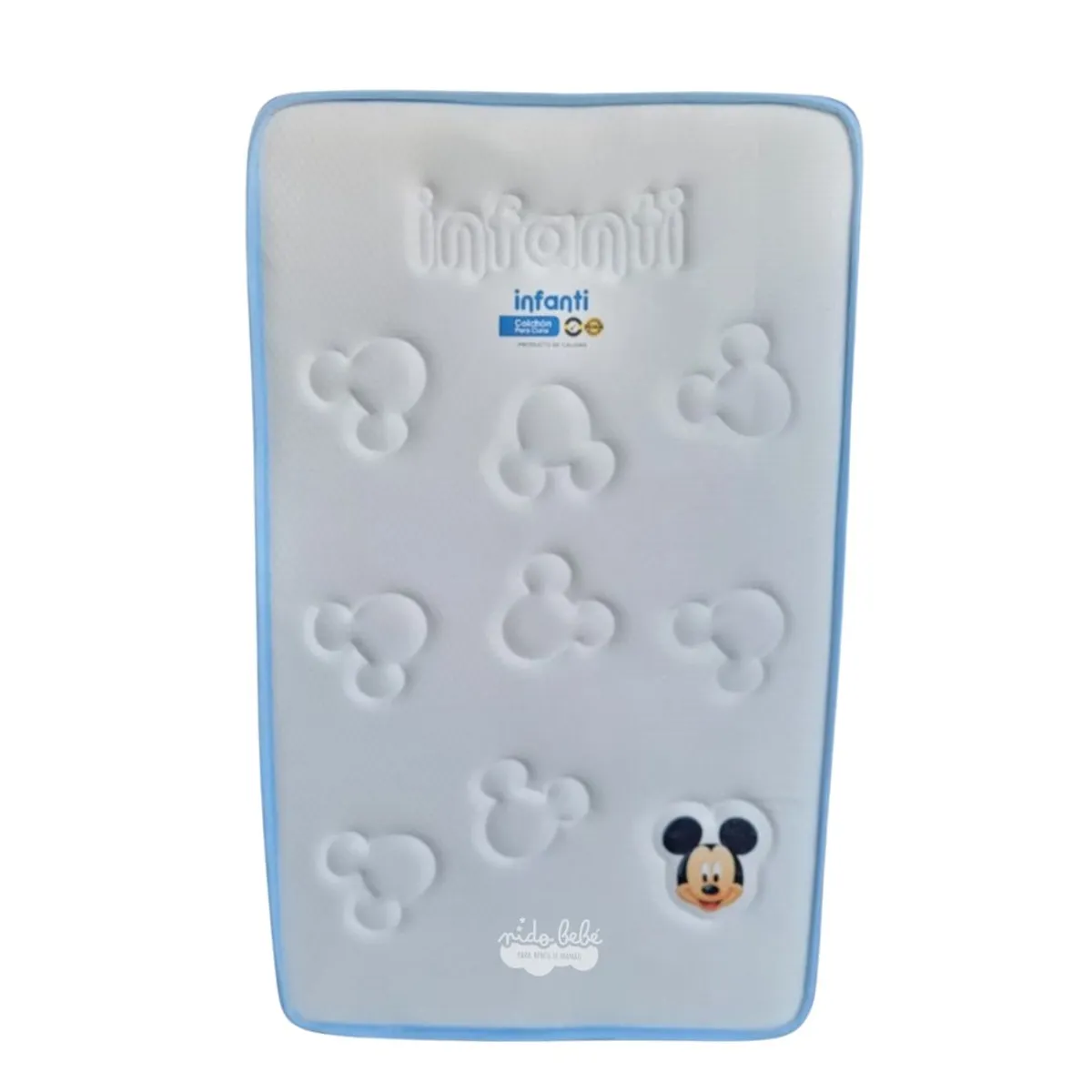 GENERICO - Colchón Plus para Bebé bordes Celeste