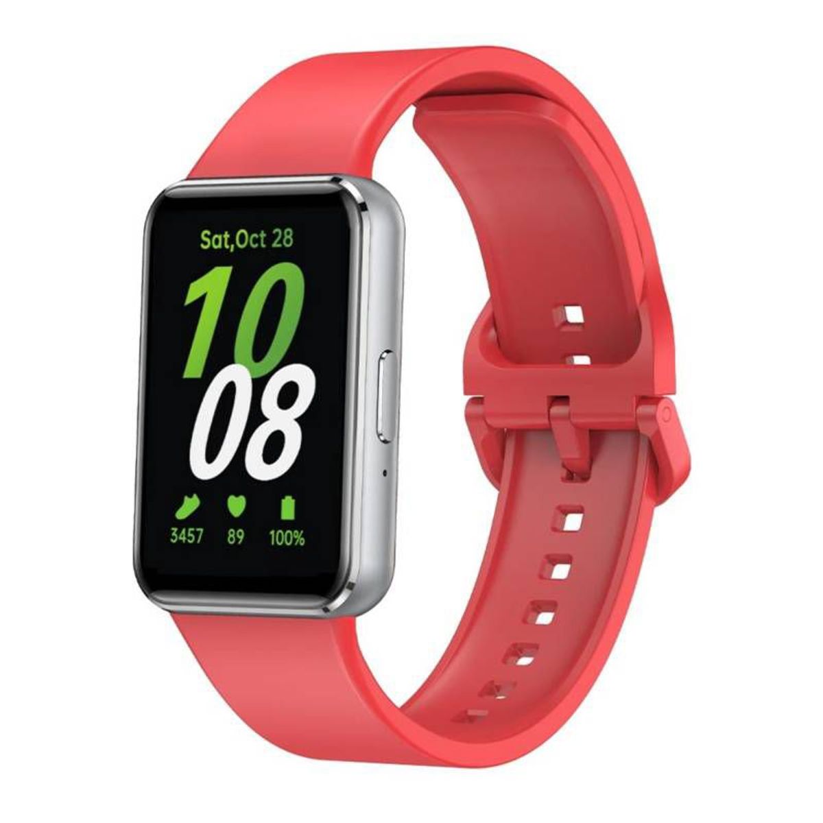 GENERICO - Correa de Silicona Para Samsung FIT 3 - Rojo
