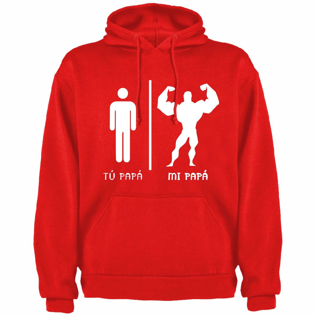 GENERICO - Polera Con Capucha Modelo Tu Papa Y Mi Papa