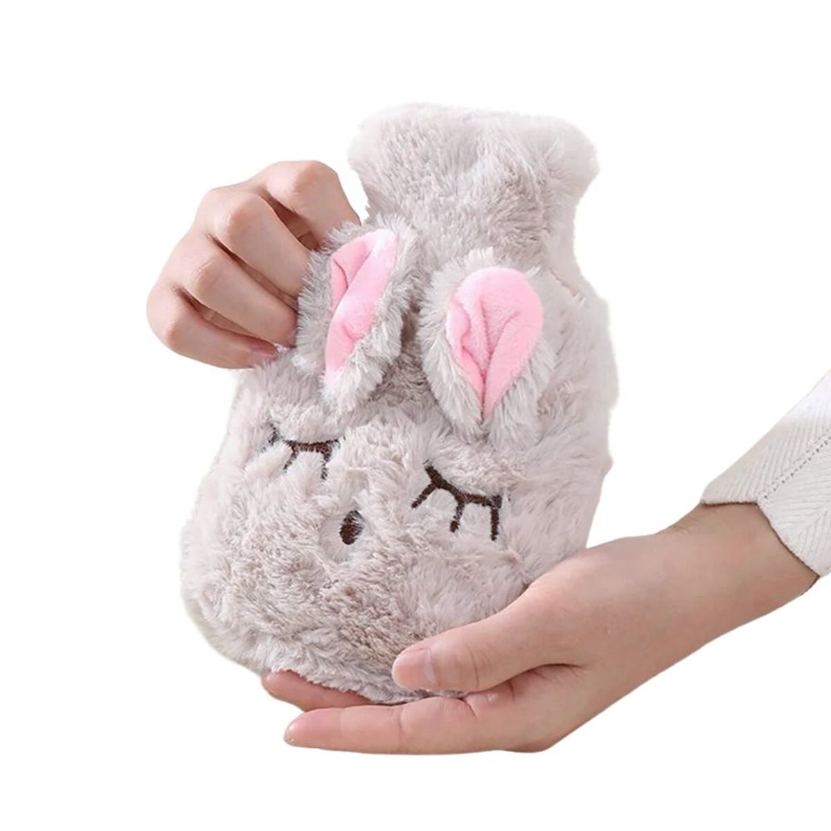 INSPIRA - Set de 2 Bolsas de Agua Caliente con Funda Tipo Felpa