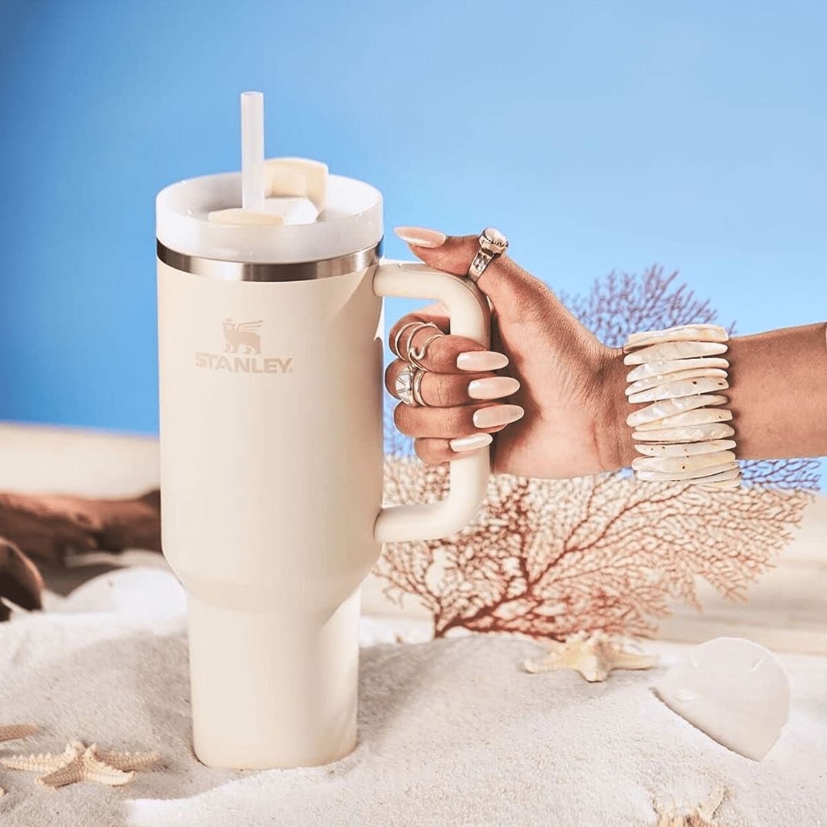 STANLEY - Stanley Quencher H2O FlowState Tumbler Cream 40 oz