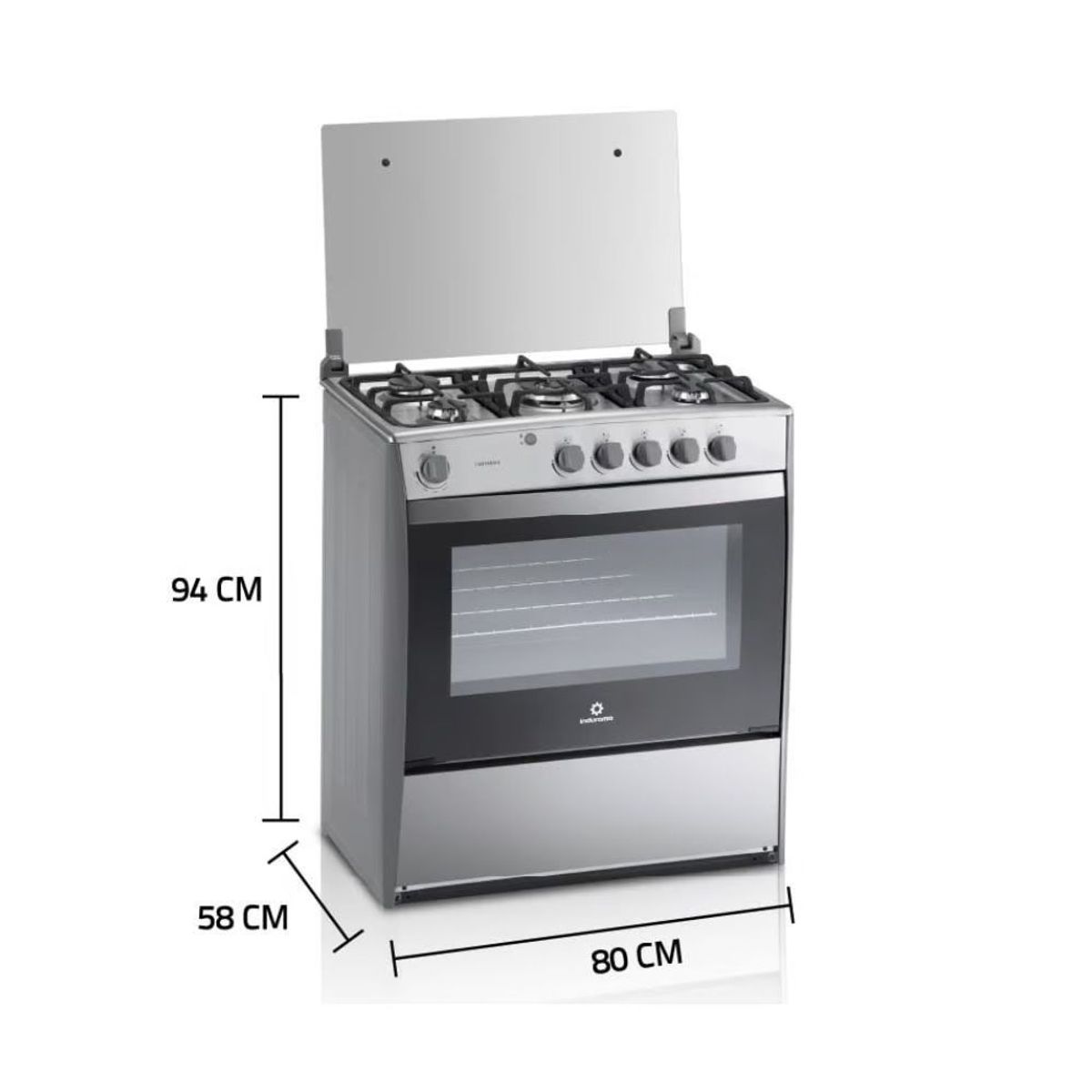 INDURAMA - Cocina a Gas Indurama Cantabria Qz Croma 5 Quedamores