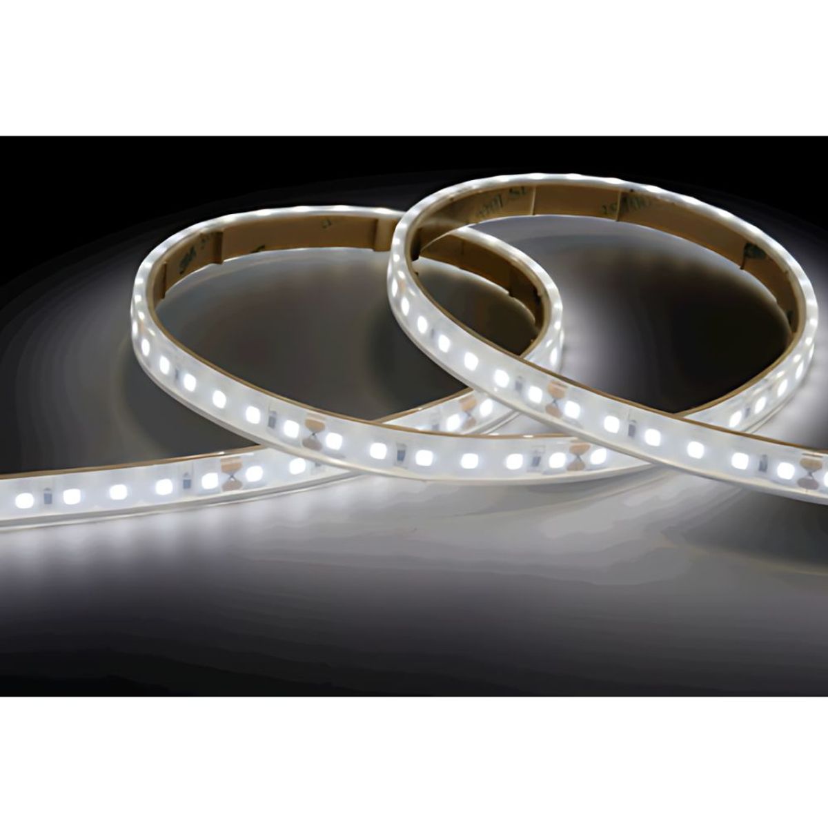 GENERICO - Cinta Led  Plana Blanca Fria  Rollo de  100 metros 12v