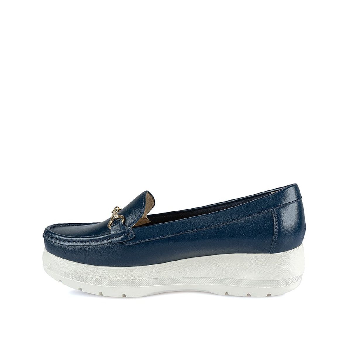 VIALE - Zapato Mocasín Casual DENI-2413 Azul Viale Cuero