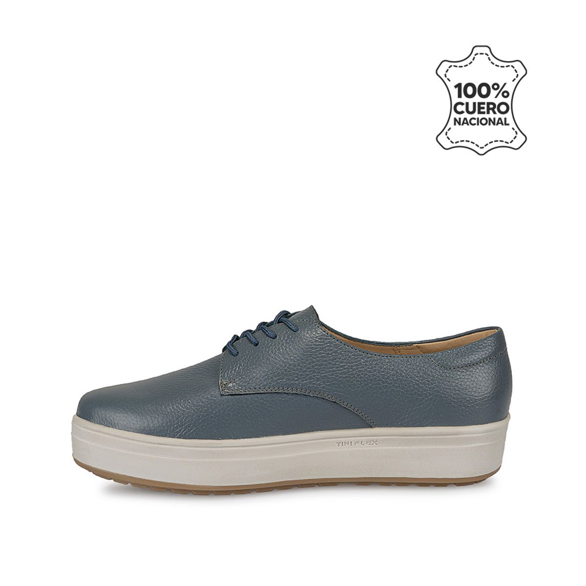 VIALE - Zapato Oxford Casual WIL-2433 Acero Viale Cuero