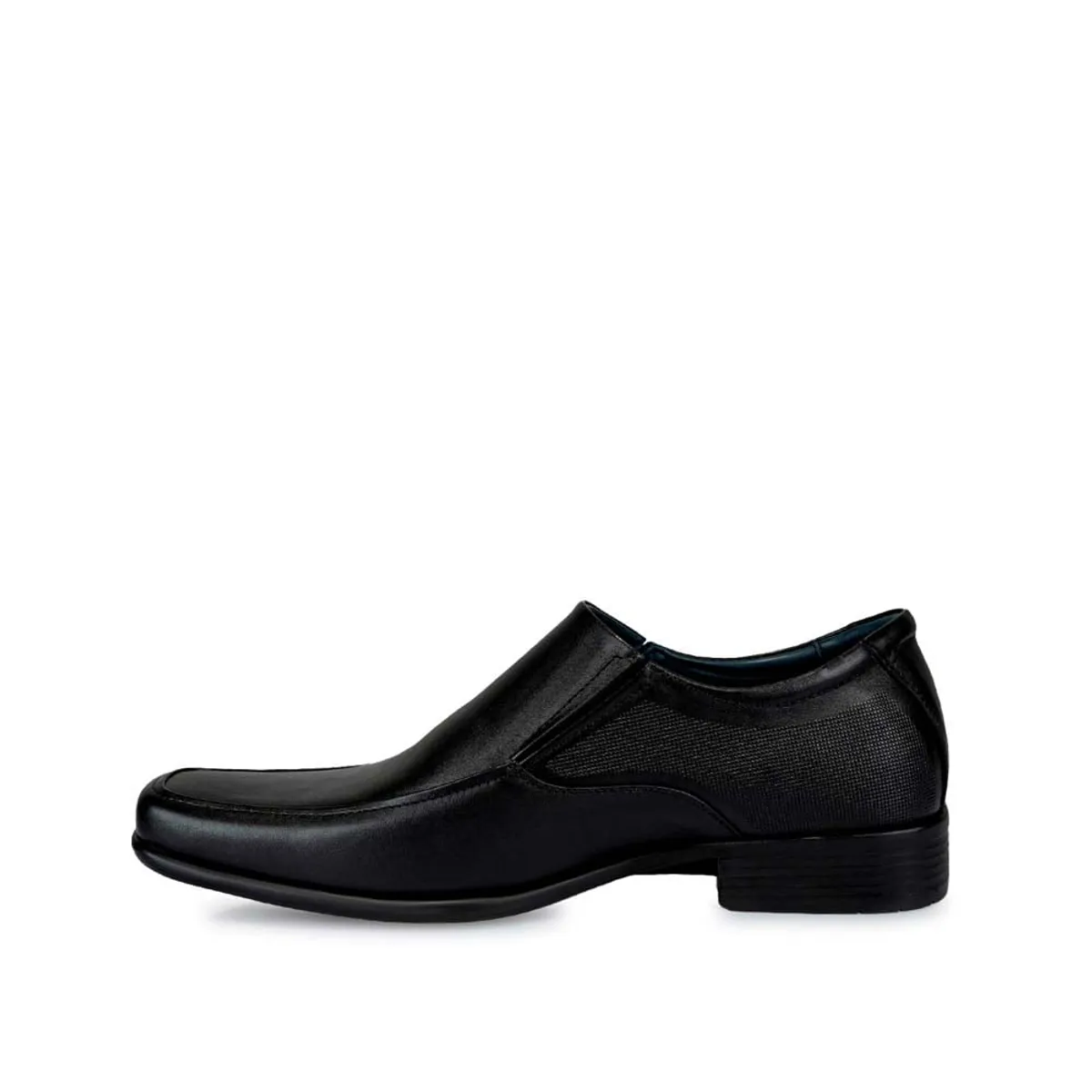 VIALE - Zapato Derby Casual ALFREDO-012 Negro Viale Homme Cuero