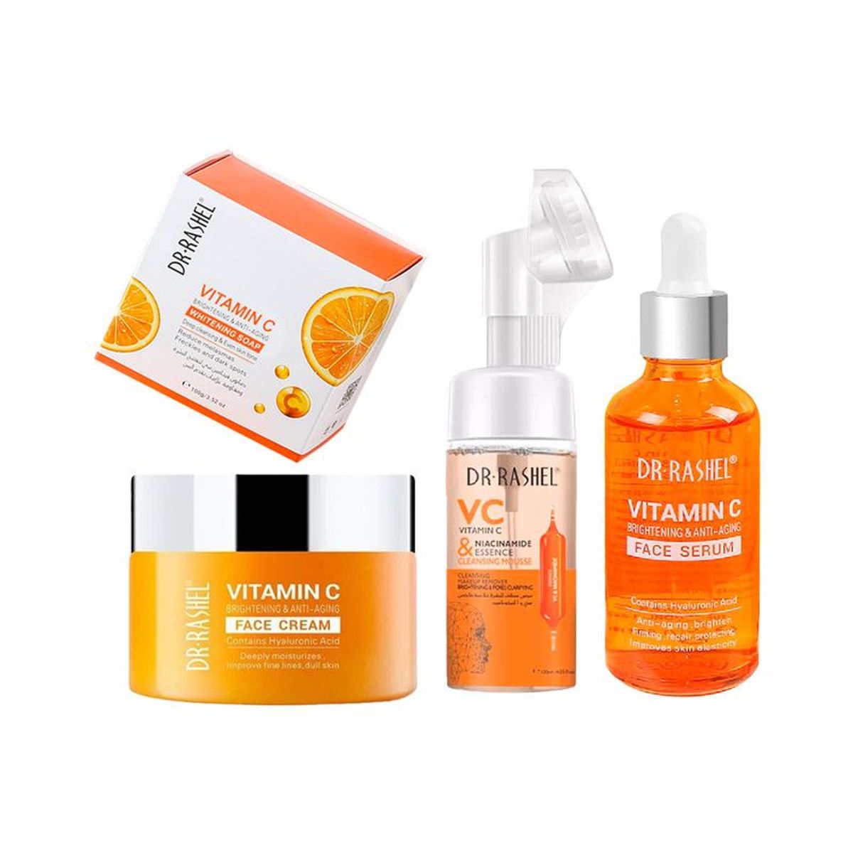 GENERICO - Vitamina C Serum Crema Limpiador Jabón Blanqueador Dr Rashel