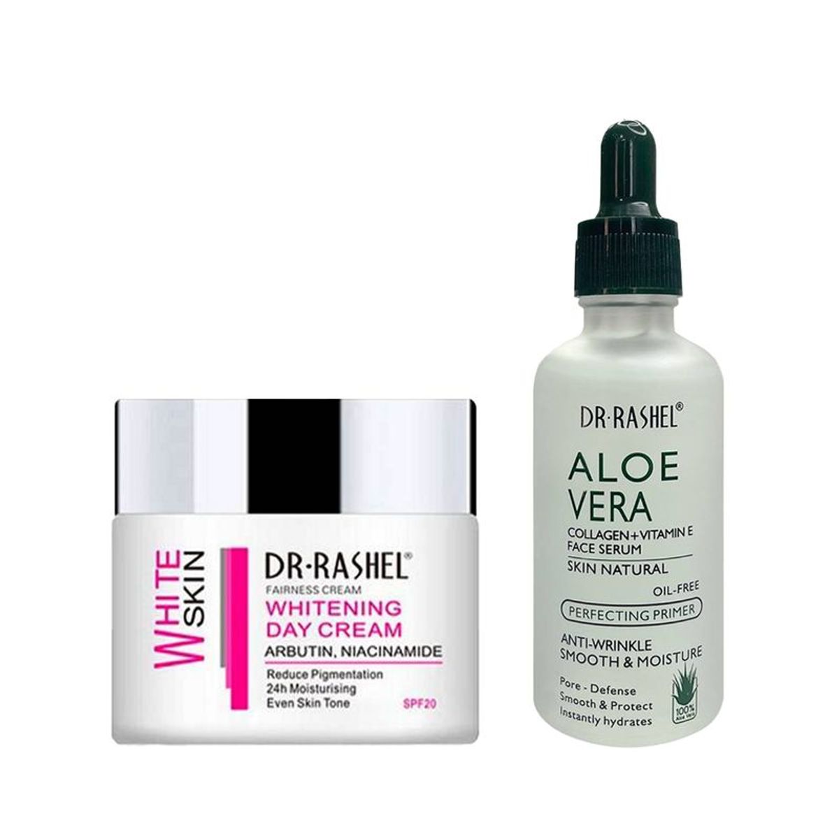 GENERICO - Crema Facial Blanqueadora de Dia + Suero colágeno de aloe vera