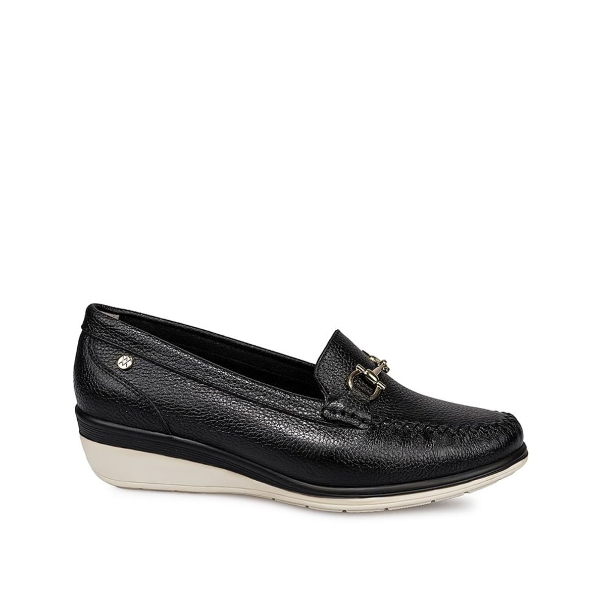 VIALE - Zapato Mocasín Casual DENI-2416 Negro Viale Cuero