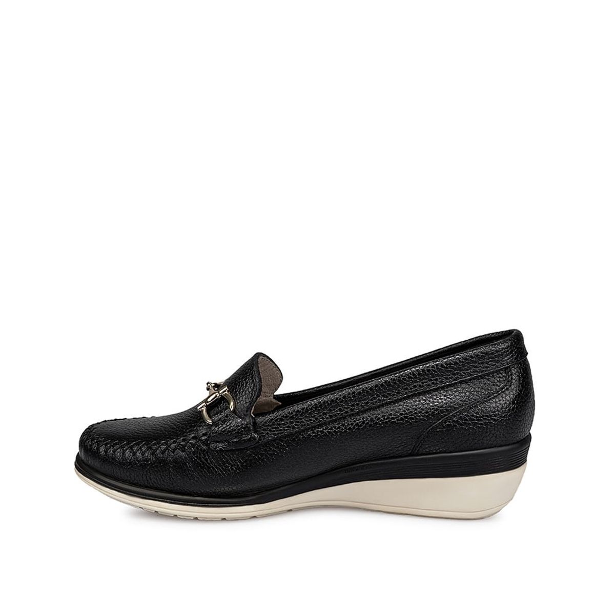 VIALE - Zapato Mocasín Casual DENI-2416 Negro Viale Cuero