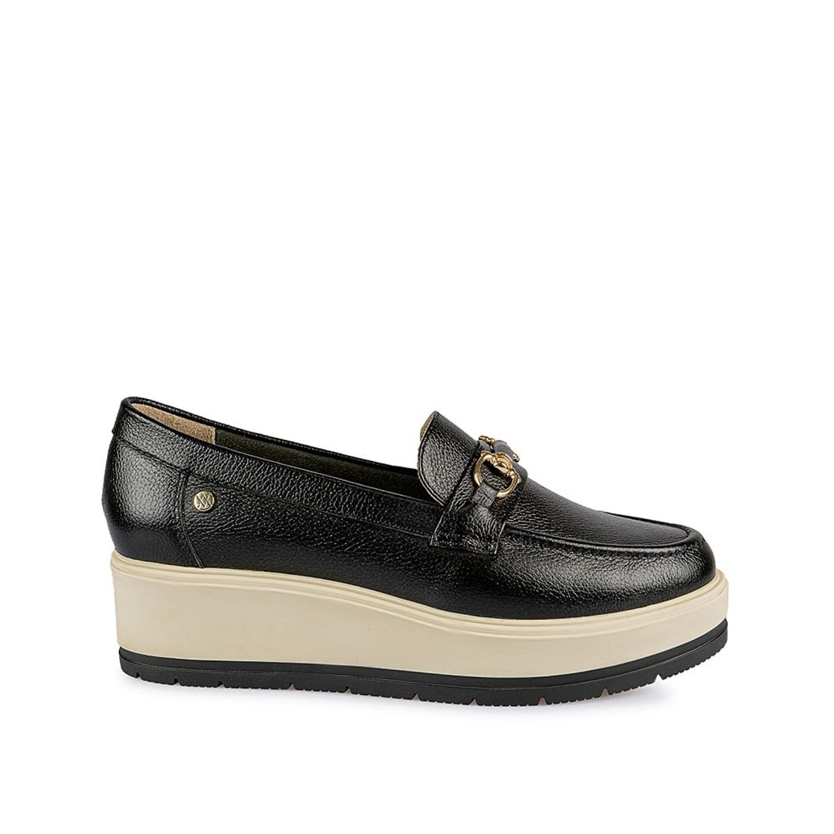 VIALE - Zapato Mocasín Casual DENI-2417 Negro Viale Cuero