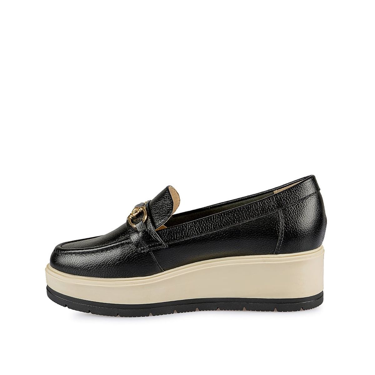 VIALE - Zapato Mocasín Casual DENI-2417 Negro Viale Cuero