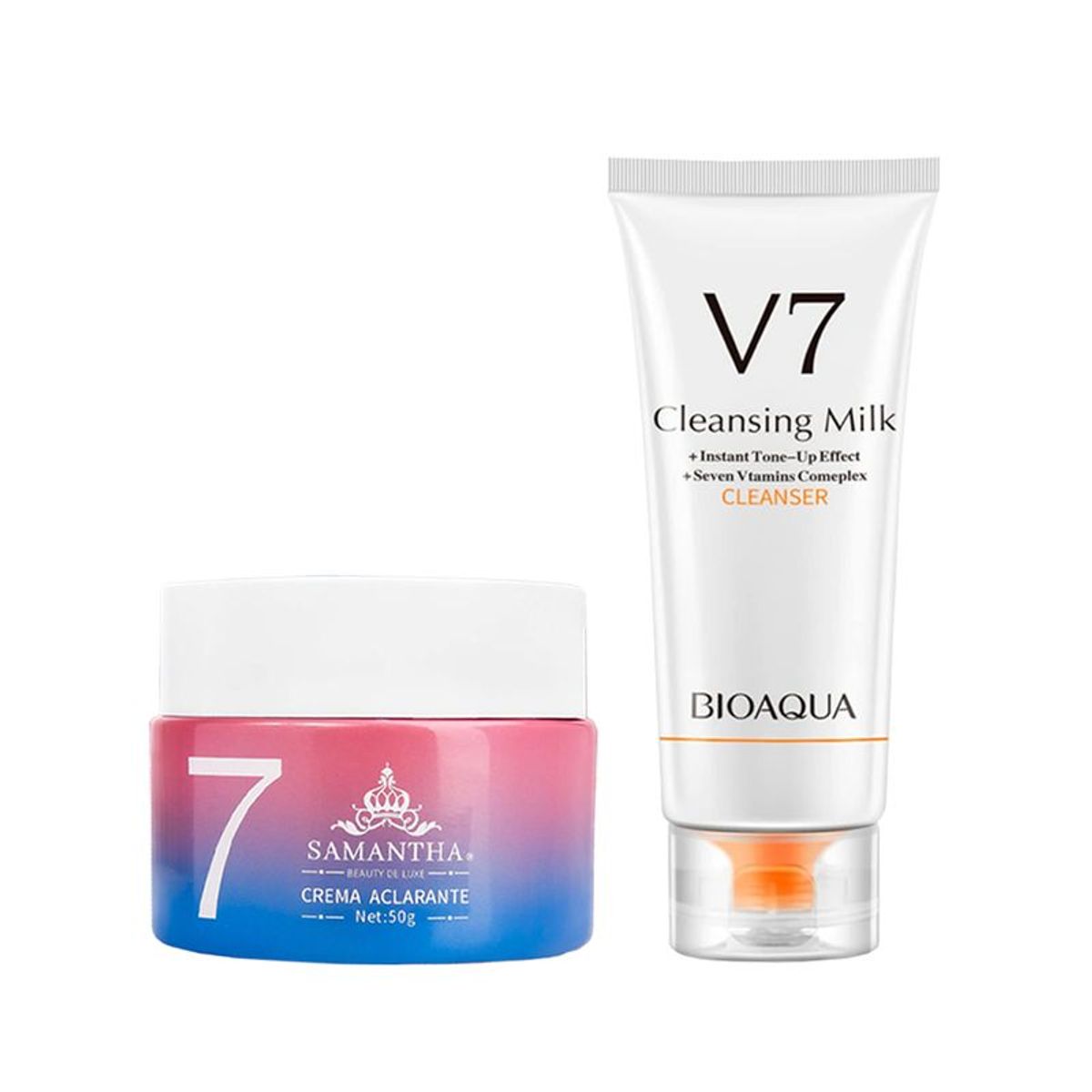 GENERICO - Crema Aclarante Facial + Crema Limpiadora Facial de Leche