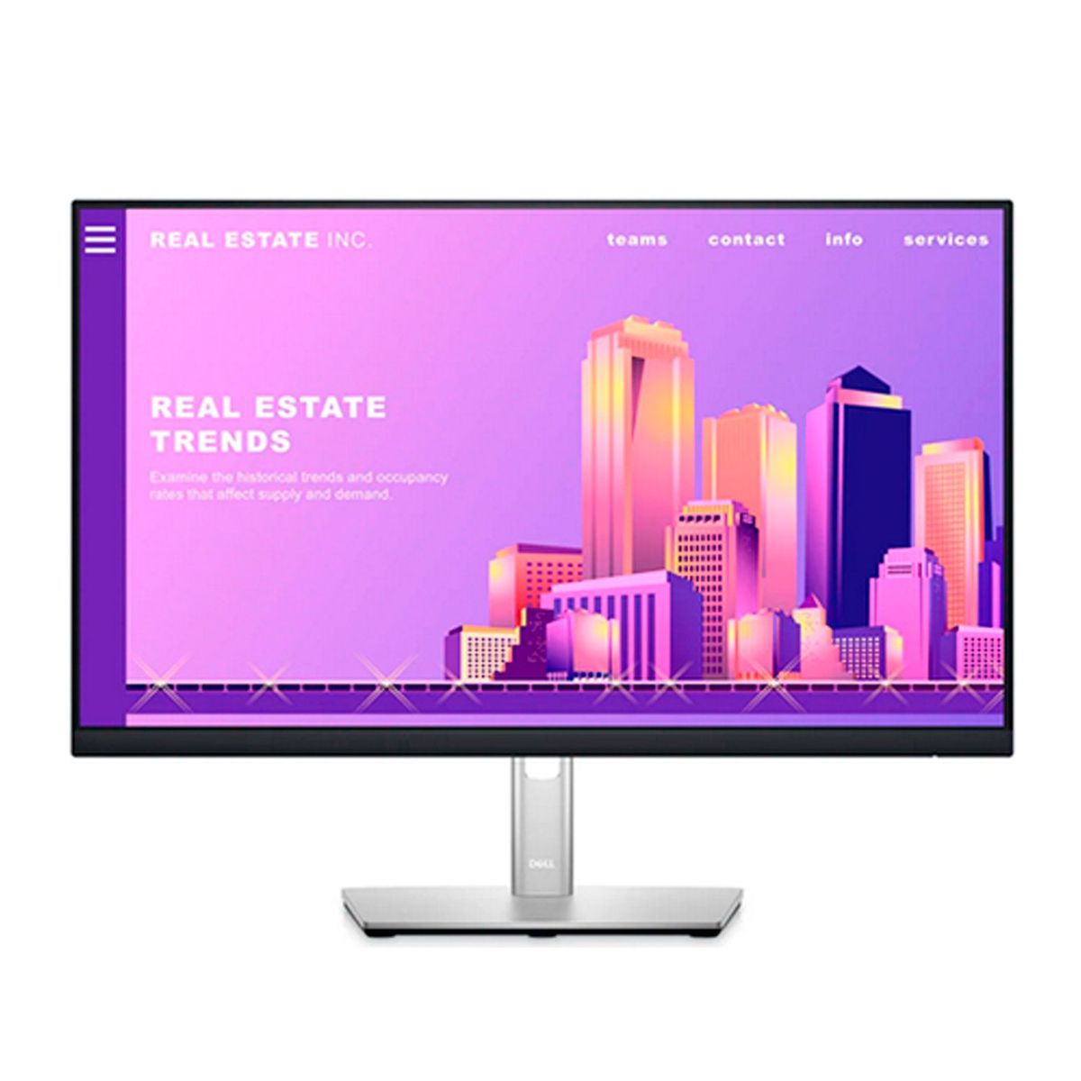 DELL - MONITOR DELL P2422H 23.8" WLED FHD IPS, 1920X1080, HDMI, DP, VGA, 4 X USB 3.2 GEN1 - P/N: 210-BBCC