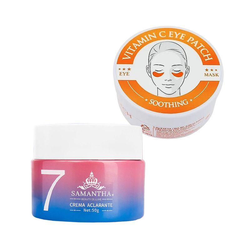 GENERICO - Crema Aclarante Facial + Parches de Ojos de Vitamina C