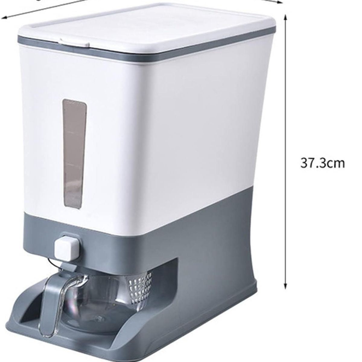 GENERICO - Dispensador de arroz automático para cocina color Gris