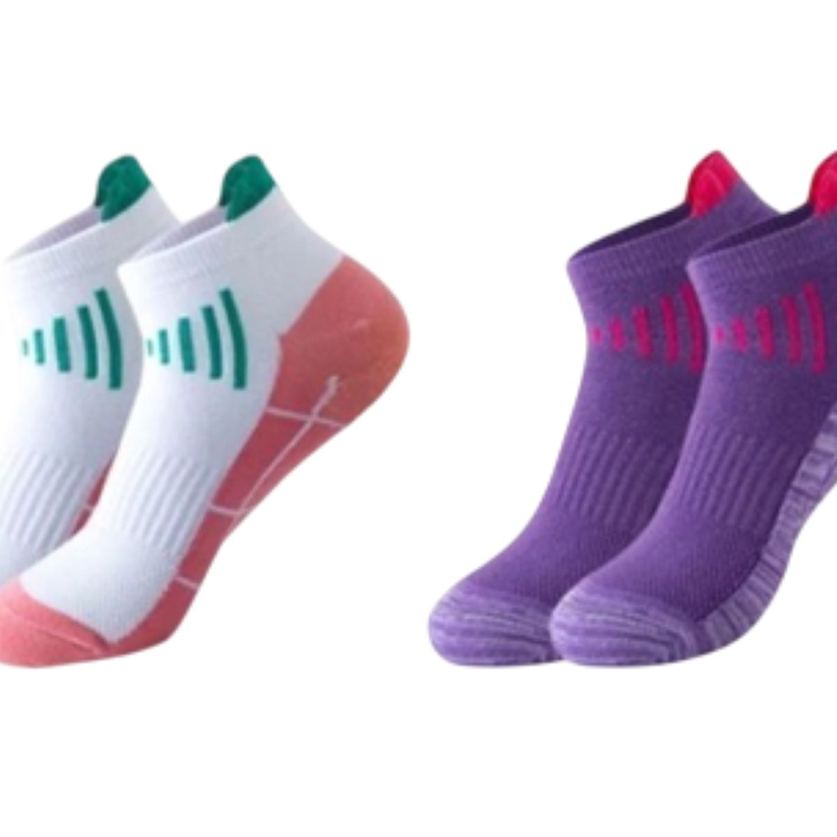 GENERICO - Pack x2 Medias Tobilleras Running Ciclismo Fem