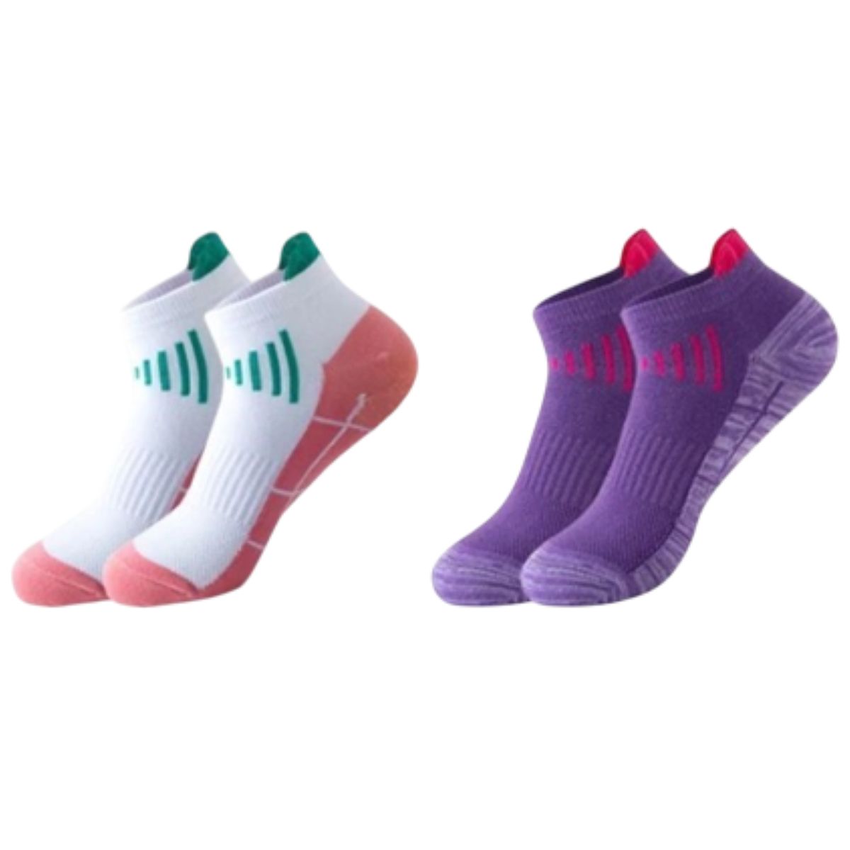 GENERICO - Pack x2 Medias Tobilleras Running Ciclismo Fem