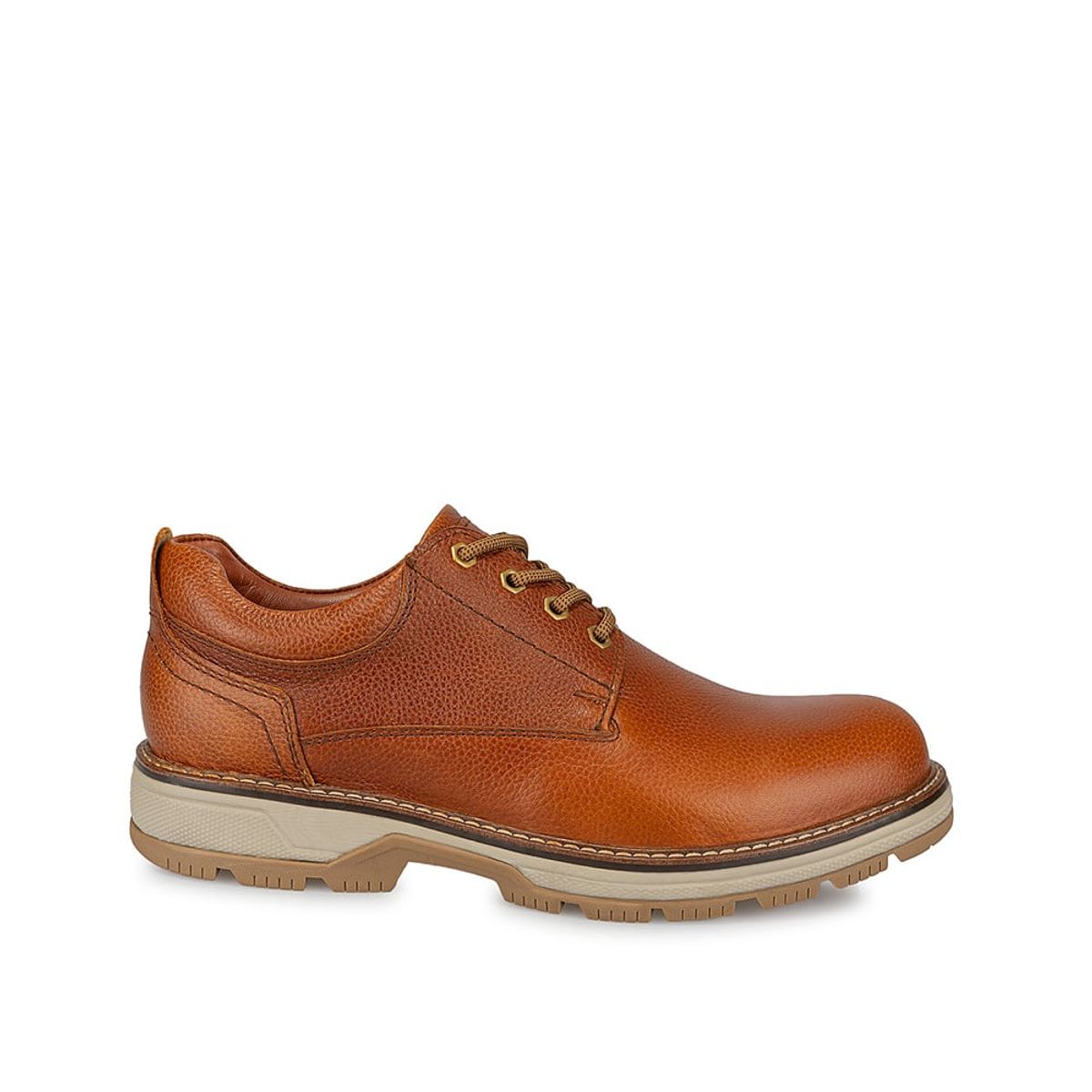 VIALE - Zapato Derby Casual NIKO-018 Miel Viale Homme Cuero