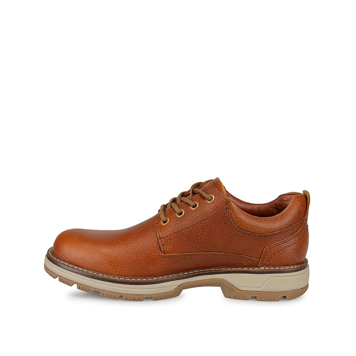 VIALE - Zapato Derby Casual NIKO-018 Miel Viale Homme Cuero
