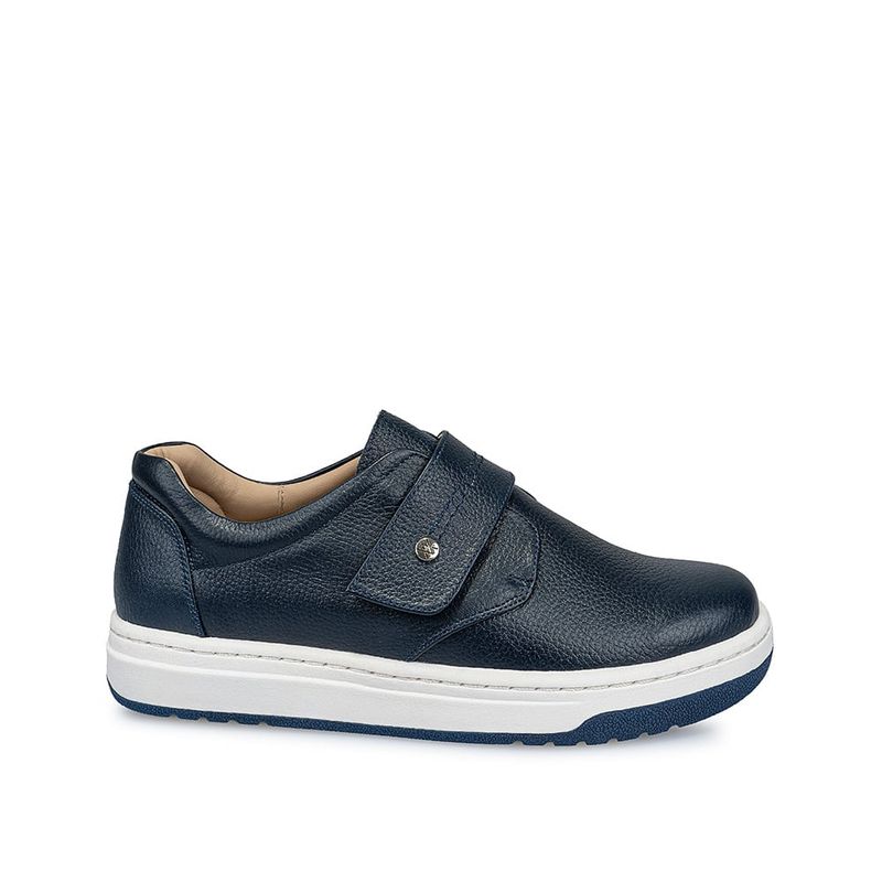 VIALE - Zapato Slip On Casual SHAM-2410 Azul Viale Cuero