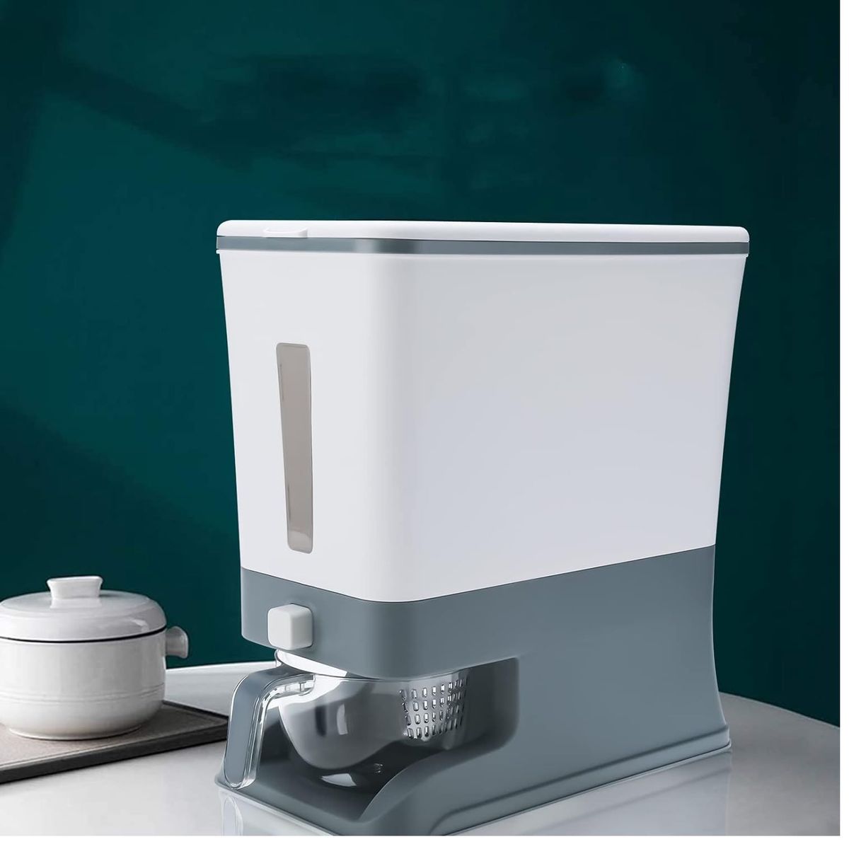 GENERICO - Dispensador de Arroz Automático para Cocina Color Gris