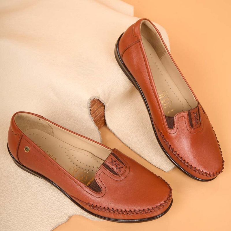 VIALE - Zapato Mocasín Casual AVE-2412 Cobre Viale Cuero