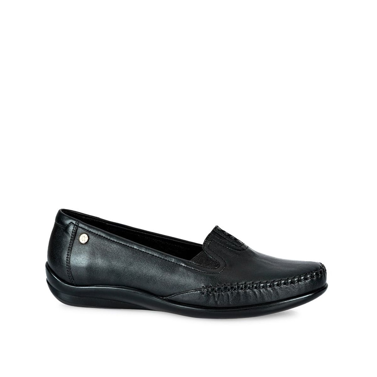 VIALE - Zapato Mocasín Casual AVE-2412 Negro Viale Cuero