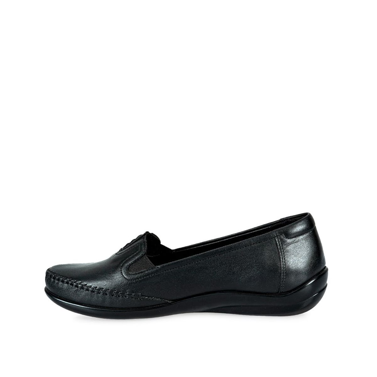 VIALE - Zapato Mocasín Casual AVE-2412 Negro Viale Cuero