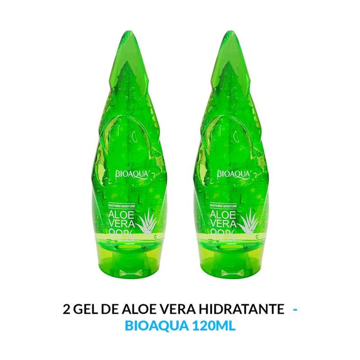 BIOAQUA - Aloe De Vera 99% Soothing Moisture Bioaqua 120Gr 2 Unidades