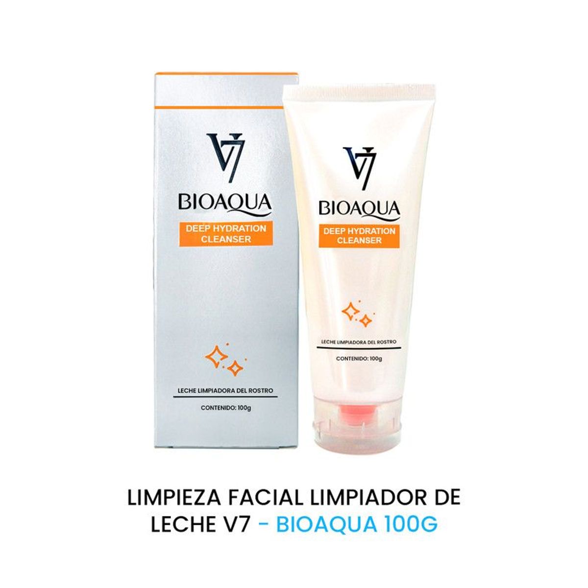 BIOAQUA - Limpiador De Leche V7 Hidratación Profunda Bioaqua 100Gr