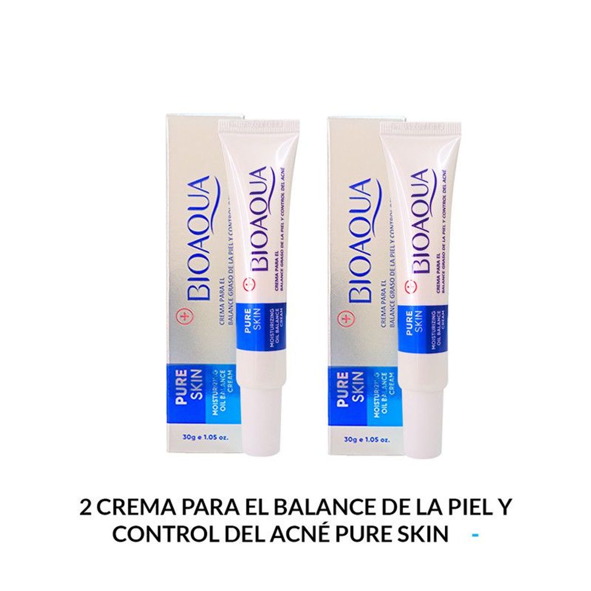 BIOAQUA - Crema Para El Balance De La Piel y Control Del Acné Bioaqua 30Gr 2 Uni