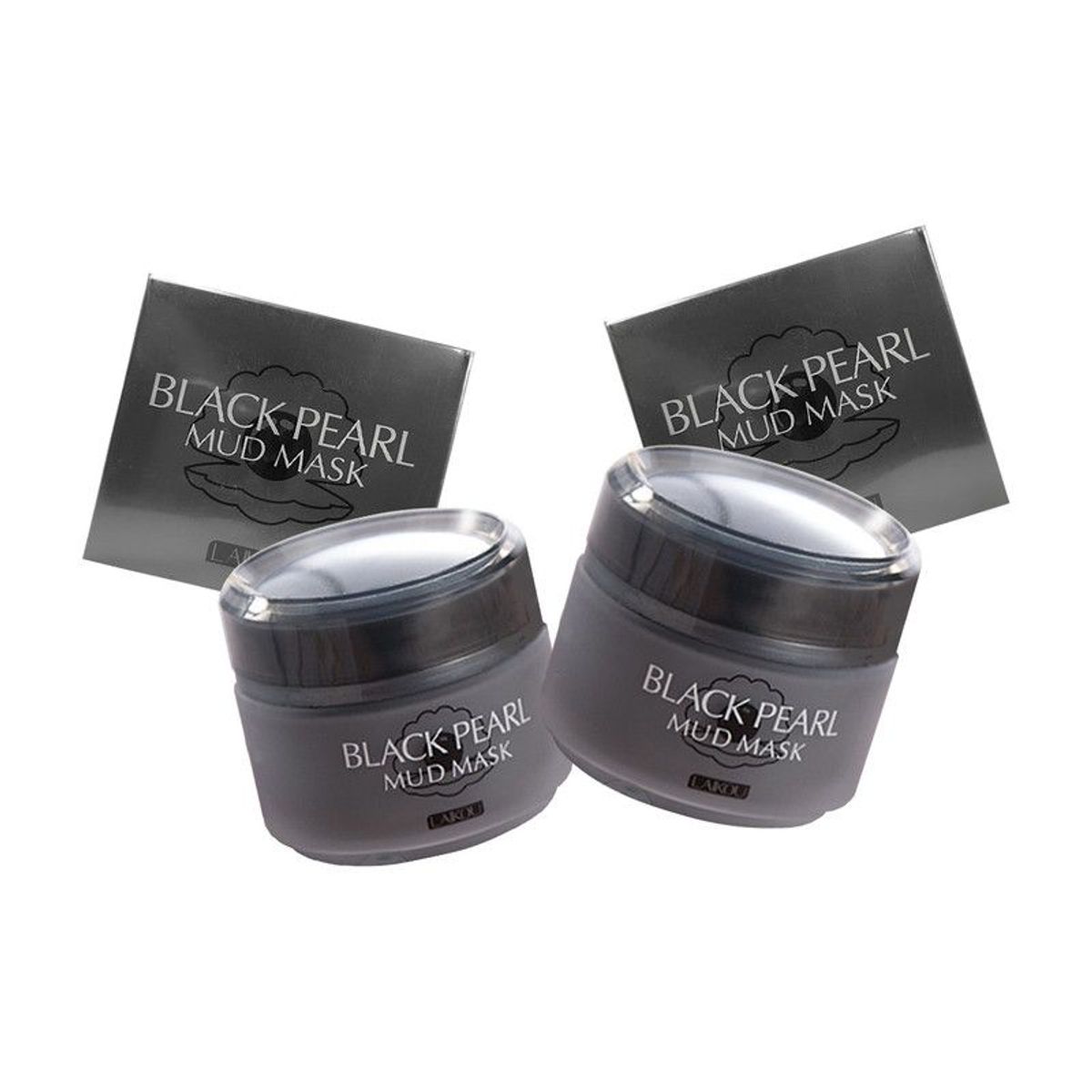 BIOAQUA - Crema Facial De Perlas Negras Mascarilla De Barro Laikou 85Gr 2 Uni