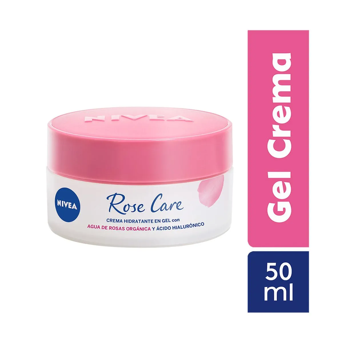 Nivea - Rose Care Crema Hidratante en gel con Agua de Rosas 50ml