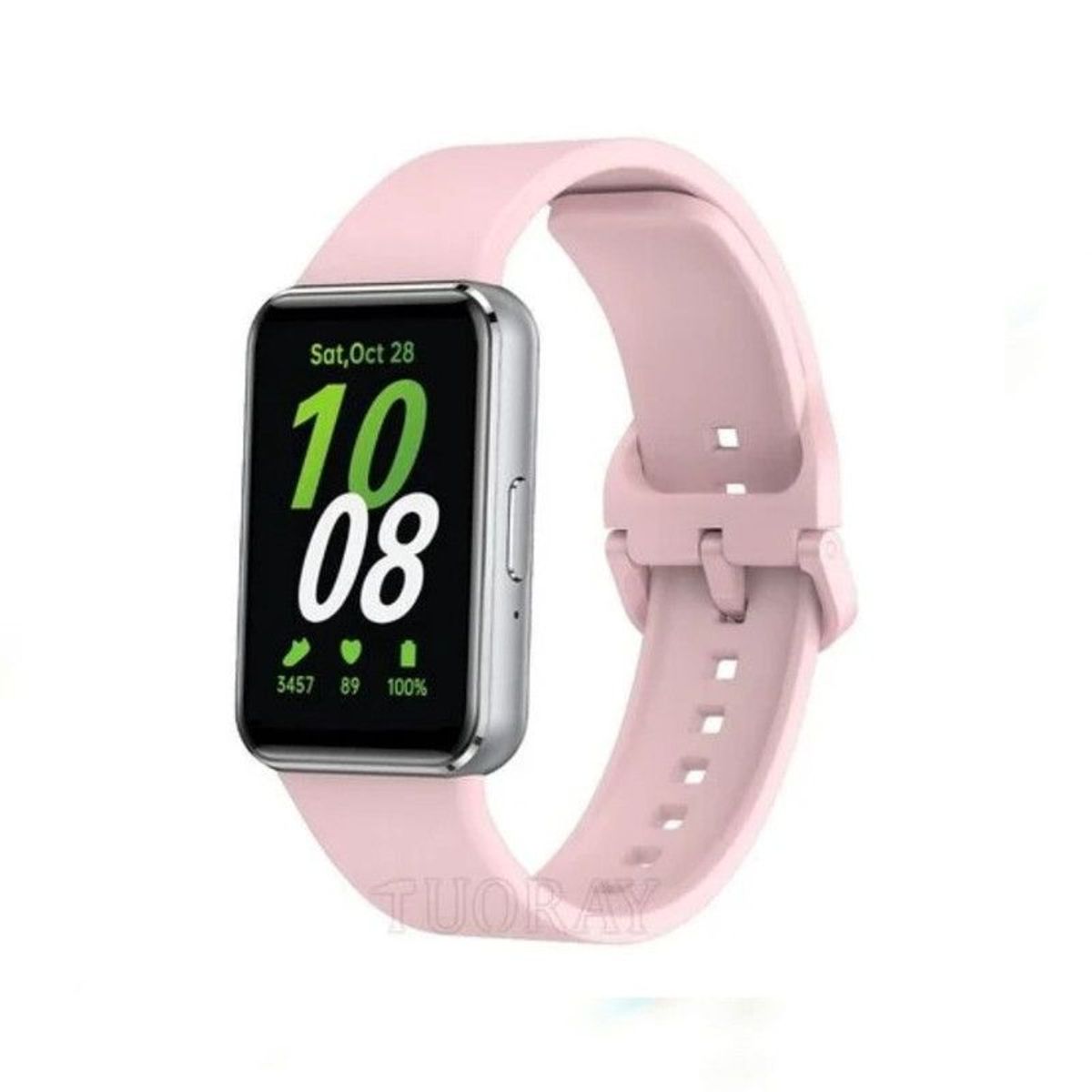GENERICO - Correa de Silicona Para Samsung FIT 3 - Rosa