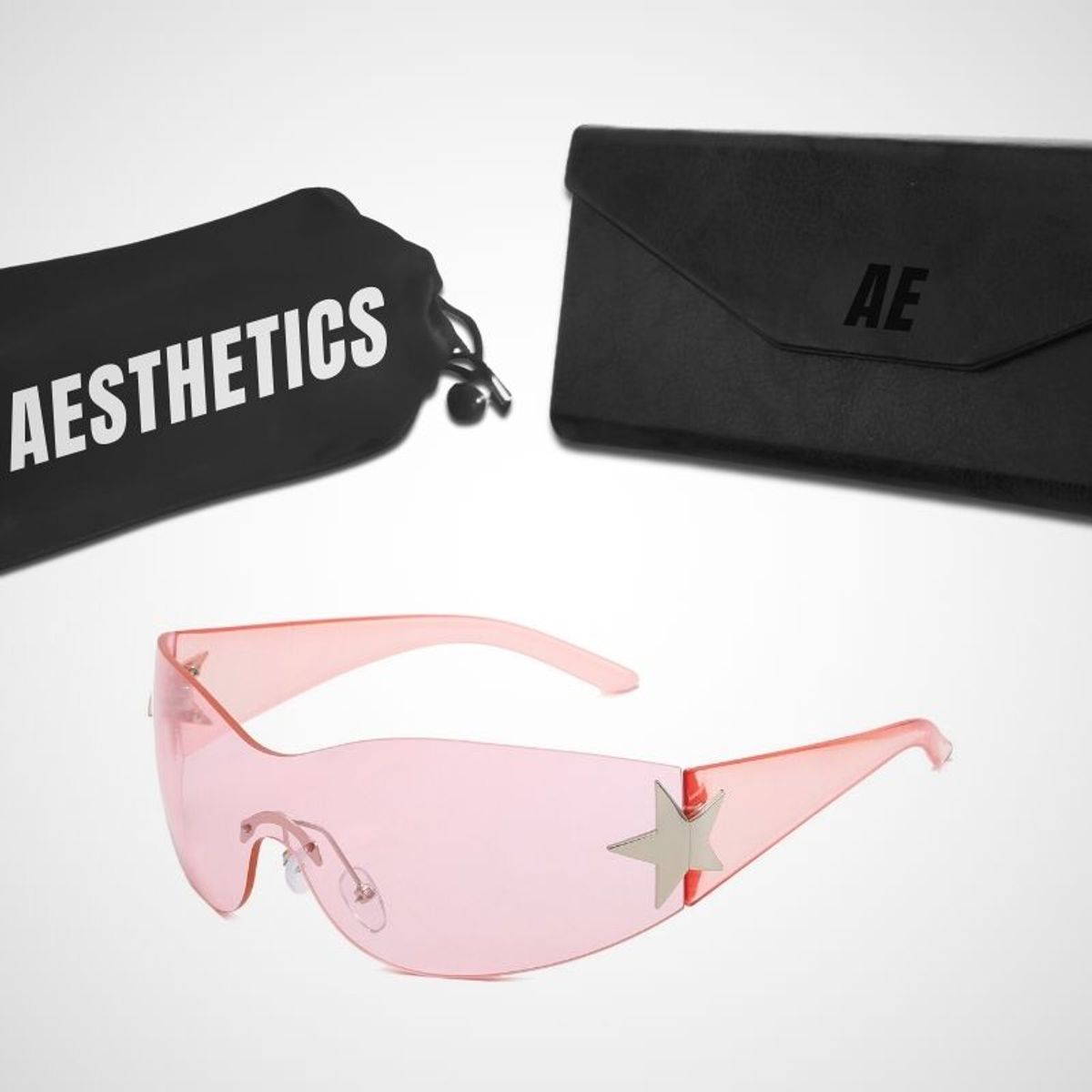 GENERICO - Lentes Aesthetics Biker Round Star para Hombre y Mujer_.
