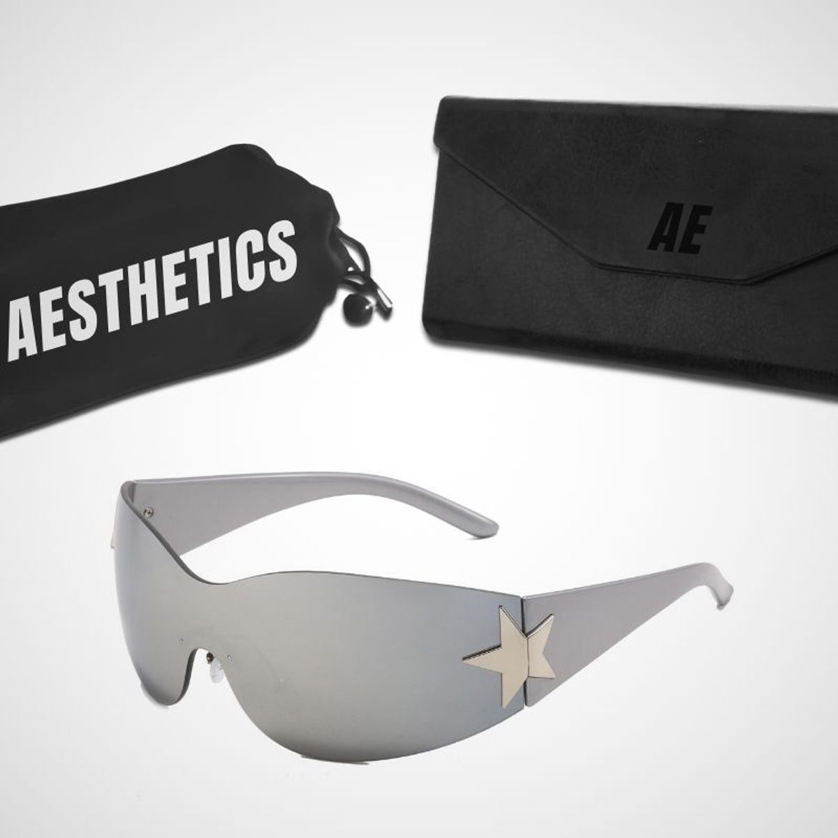 GENERICO - Lentes Aesthetics Biker Round Star para Hombre y Mujer_.