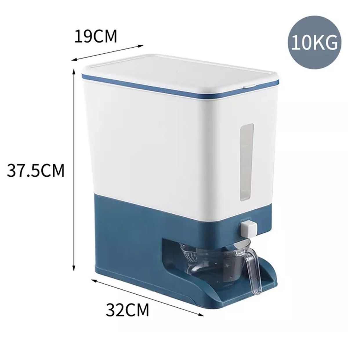 OEM - Dispensador de arroz automático para cocina color Azul