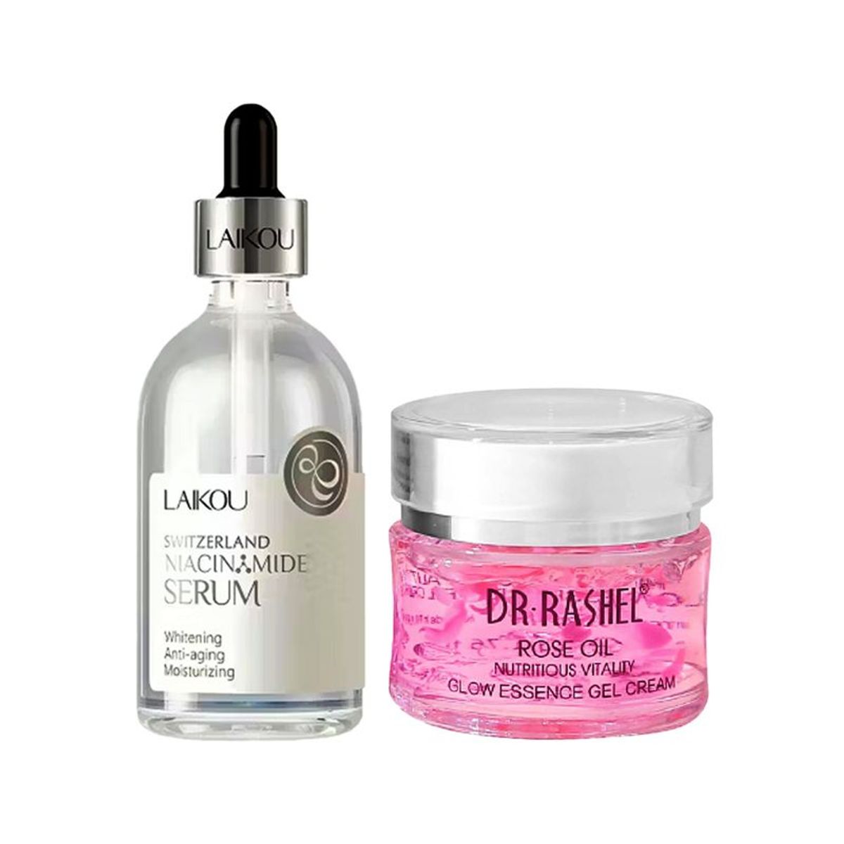 GENERICO - Serum Facial Niacinamida Antiacne +Crema Gel Esencia de Rosa