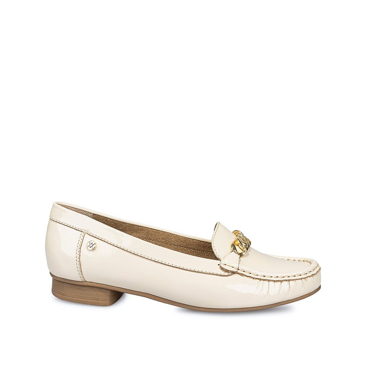 VIALE - Zapato Mocasín Casual DENI-2406 Vainilla Viale Cuero